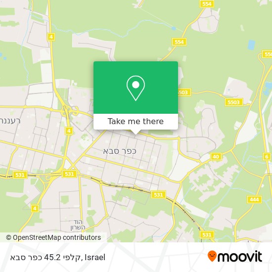 קלפי 45.2 כפר סבא map