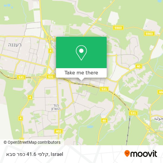 קלפי 41.6 כפר סבא map