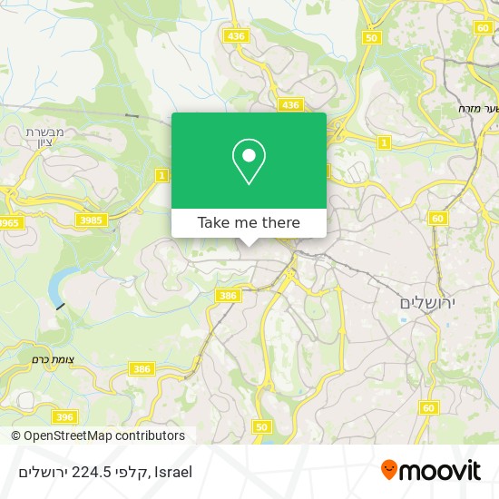 Карта קלפי 224.5 ירושלים