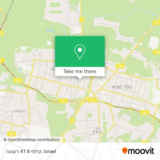 קלפי 41.6 רעננה map