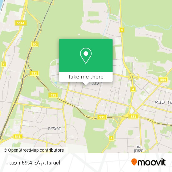 קלפי 69.4 רעננה map