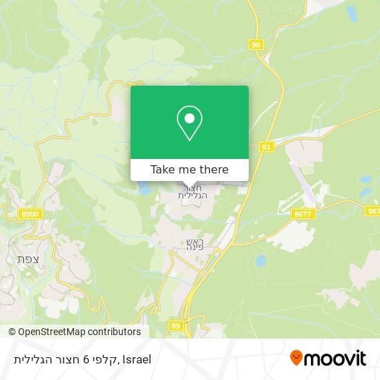 קלפי 6 חצור הגלילית map