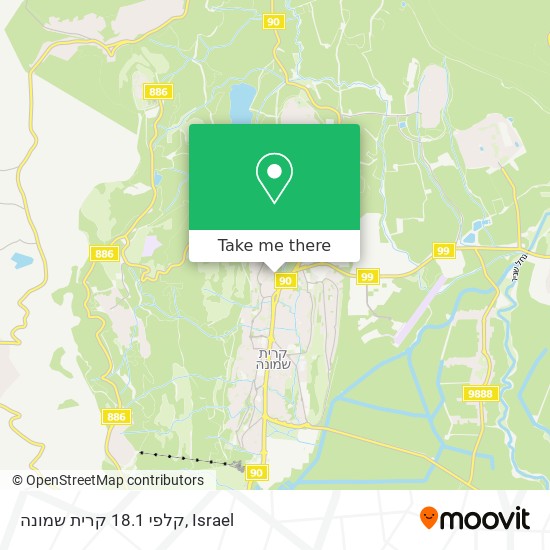 קלפי 18.1 קרית שמונה map