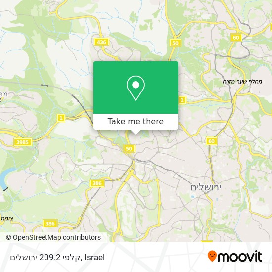 קלפי 209.2 ירושלים map