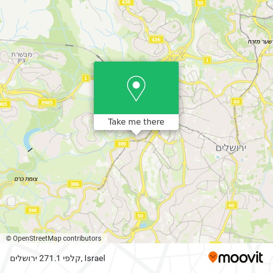 קלפי 271.1 ירושלים map