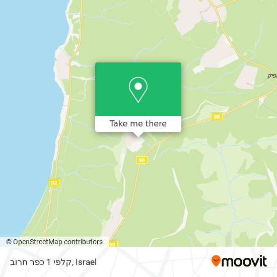 קלפי 1 כפר חרוב map