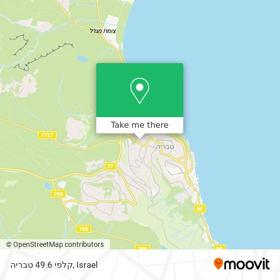 קלפי 49.6 טבריה map