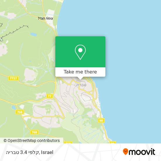 קלפי 3.4 טבריה map