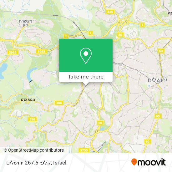 Карта קלפי 267.5 ירושלים