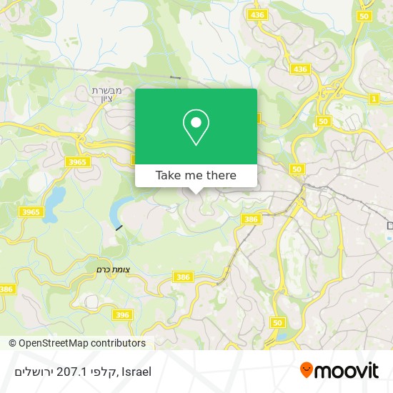 קלפי 207.1 ירושלים map