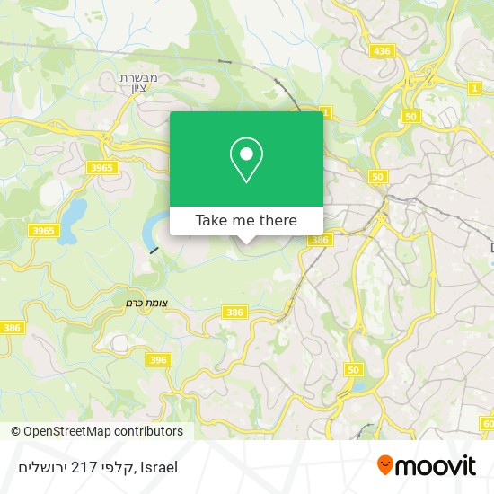 קלפי 217 ירושלים map