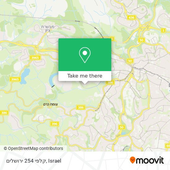 קלפי 254 ירושלים map