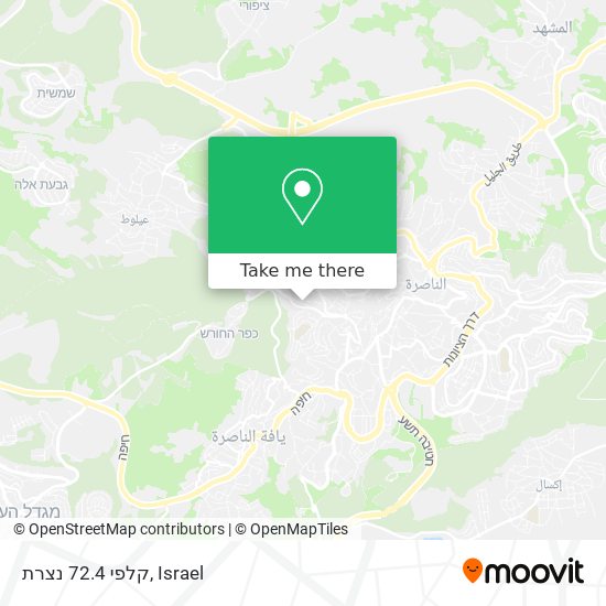 קלפי 72.4 נצרת map