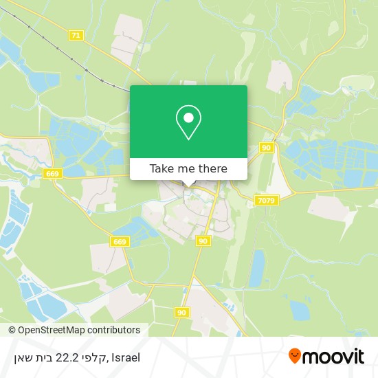 קלפי 22.2 בית שאן map