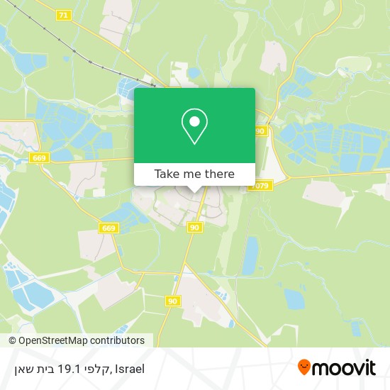 קלפי 19.1 בית שאן map