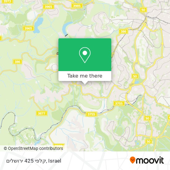 קלפי 425 ירושלים map