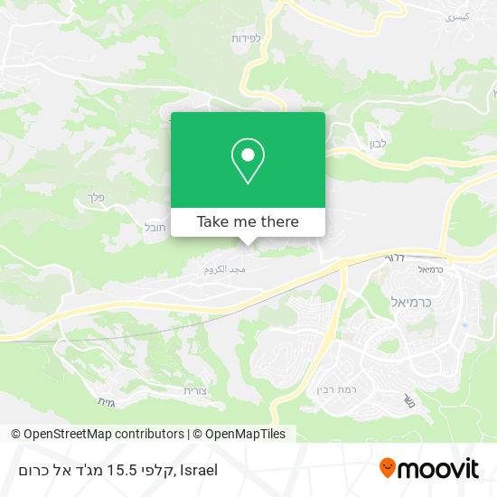 קלפי 15.5 מג'ד אל כרום map