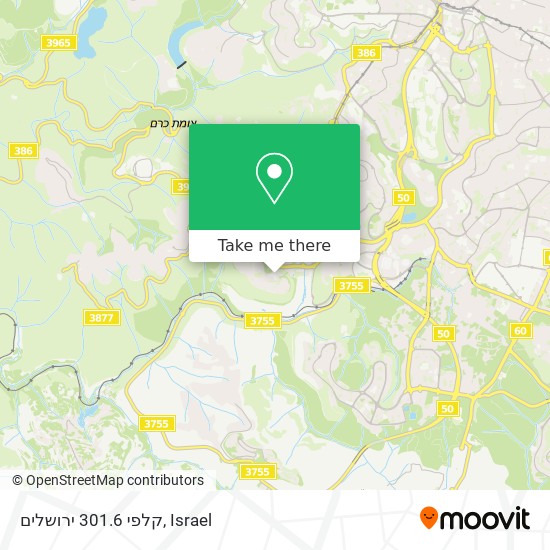 קלפי 301.6 ירושלים map