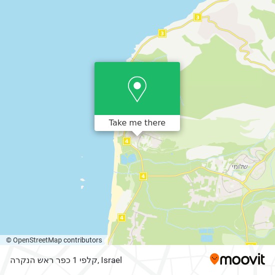 קלפי 1 כפר ראש הנקרה map