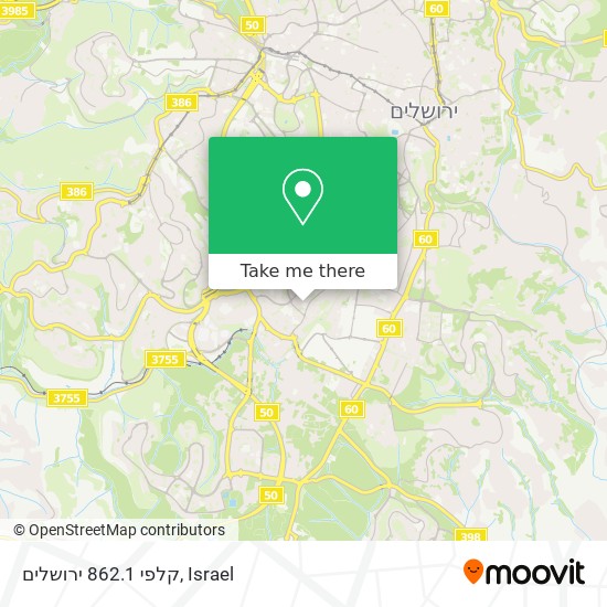 קלפי 862.1 ירושלים map