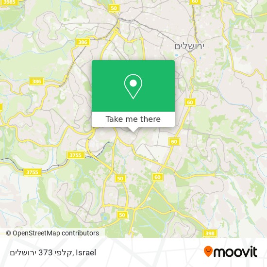 קלפי 373 ירושלים map