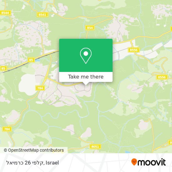 קלפי 26 כרמיאל map