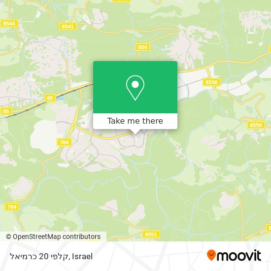 קלפי 20 כרמיאל map