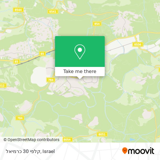 קלפי 30 כרמיאל map