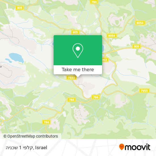 קלפי 1 שכניה map