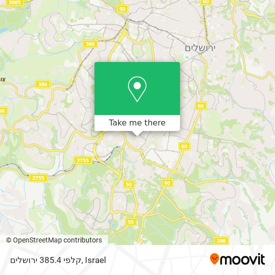קלפי 385.4 ירושלים map