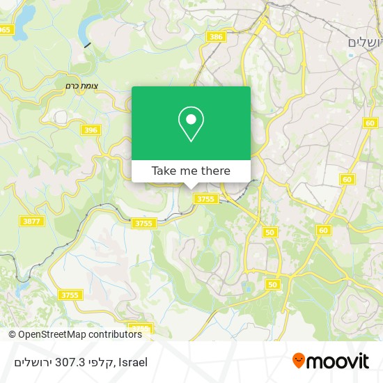 קלפי 307.3 ירושלים map
