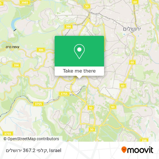 קלפי 367.2 ירושלים map