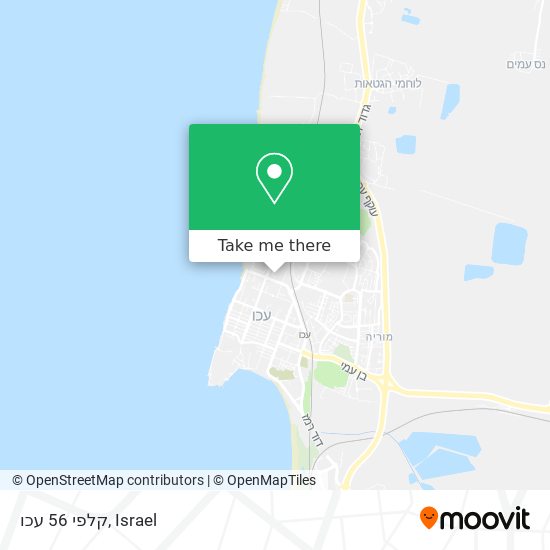 קלפי 56 עכו map