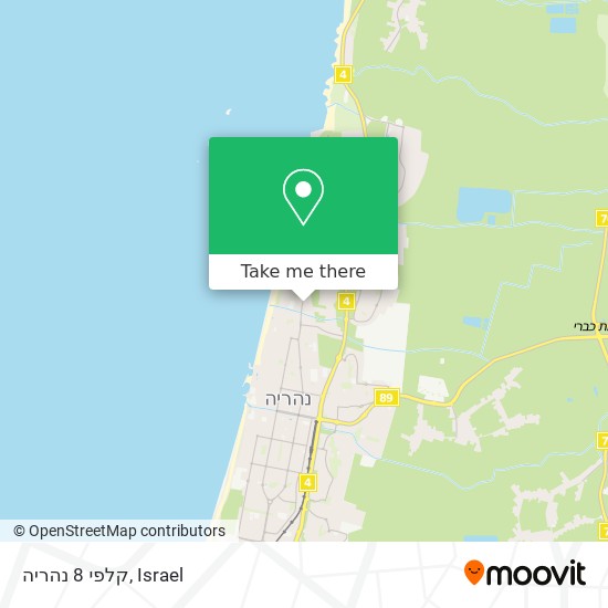 קלפי 8 נהריה map