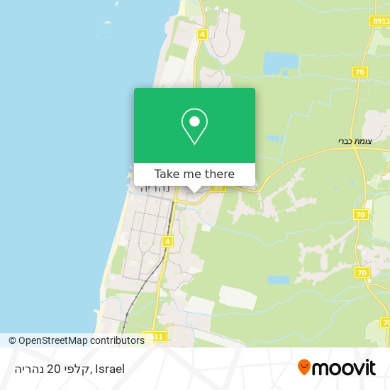 קלפי 20 נהריה map