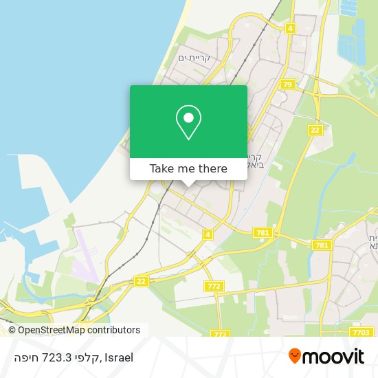 קלפי 723.3 חיפה map