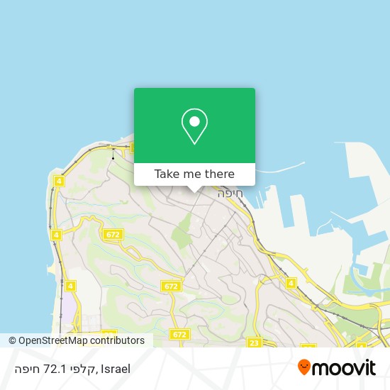 קלפי 72.1 חיפה map