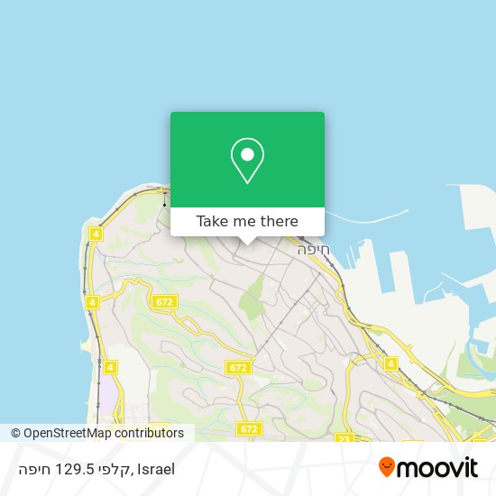 קלפי 129.5 חיפה map