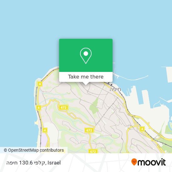 קלפי 130.6 חיפה map
