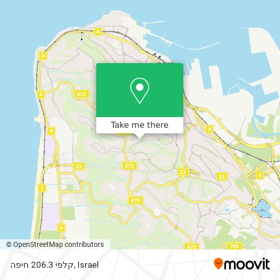 קלפי 206.3 חיפה map