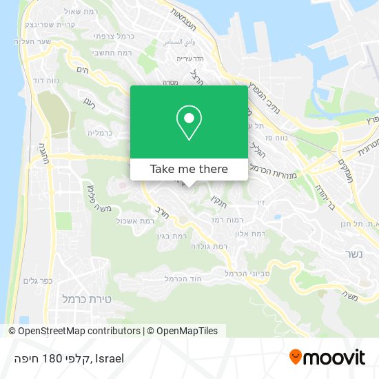 קלפי 180 חיפה map