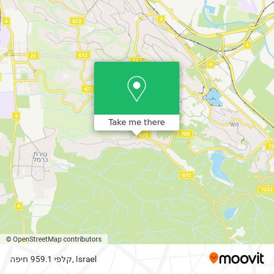 קלפי 959.1 חיפה map