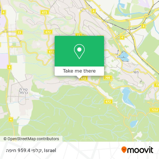 קלפי 959.4 חיפה map