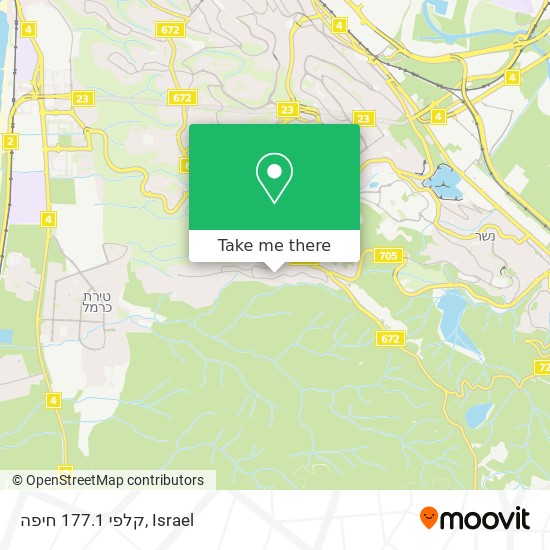 קלפי 177.1 חיפה map