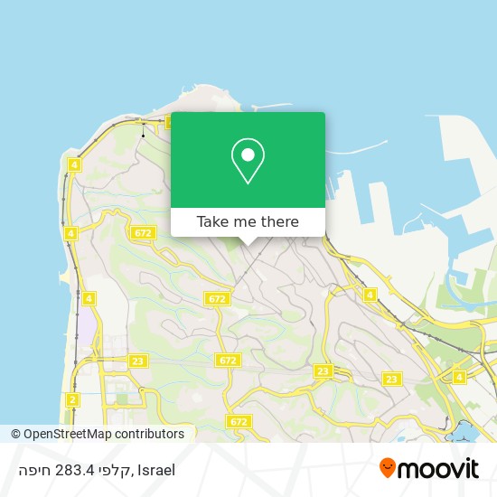 קלפי 283.4 חיפה map