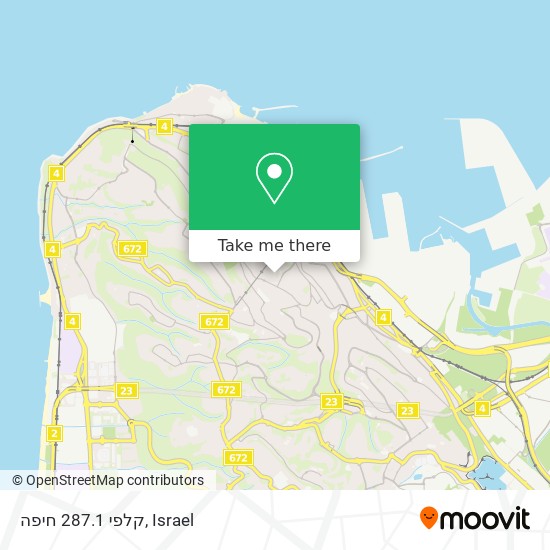 קלפי 287.1 חיפה map