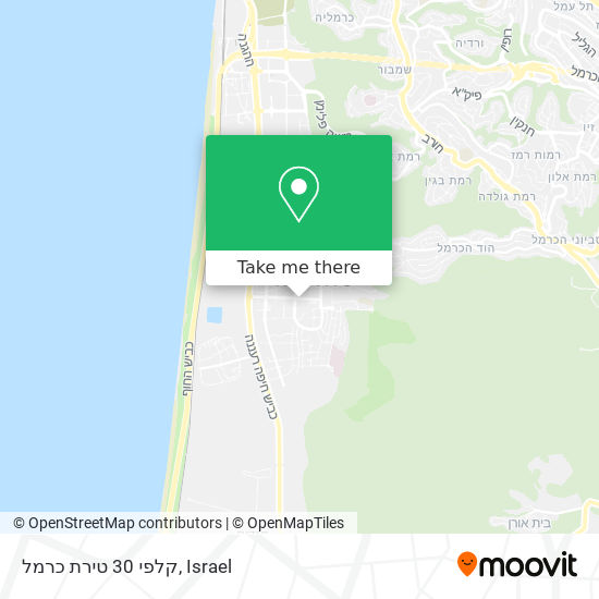 קלפי 30 טירת כרמל map