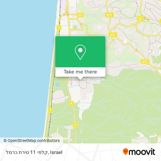 קלפי 11 טירת כרמל map