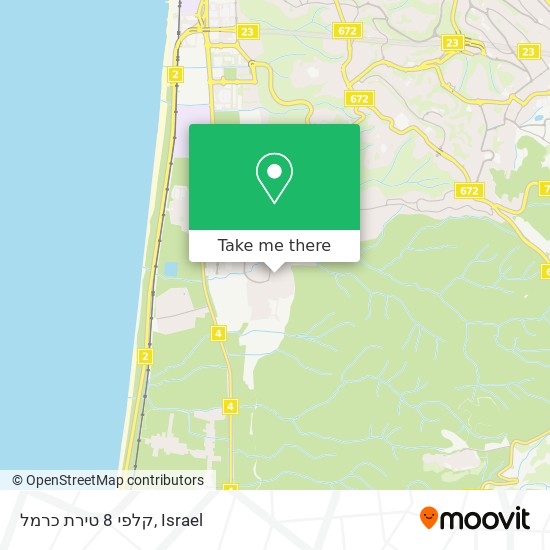 קלפי 8 טירת כרמל map