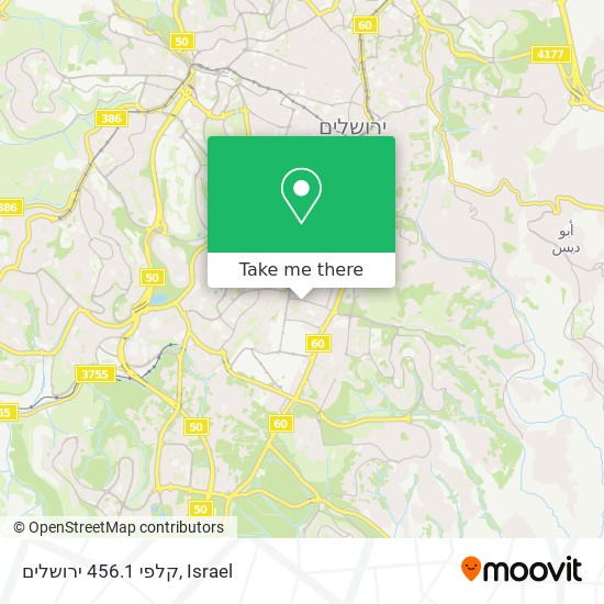 Карта קלפי 456.1 ירושלים